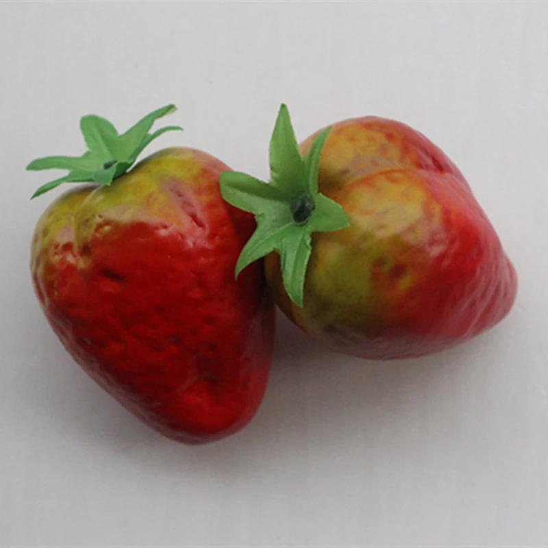 100 шт. мини муляжи фруктов пены клубника поддельные моделирование фрукты