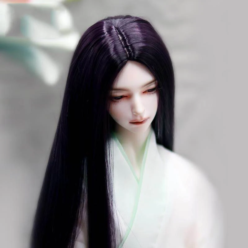 6 Allaosify 1 шт. Bjd парик Сплит Длина прямые синтетические волосы парик 1/3 1/4 bjd кукла парик Древний китайский стиль - Цвет: 6