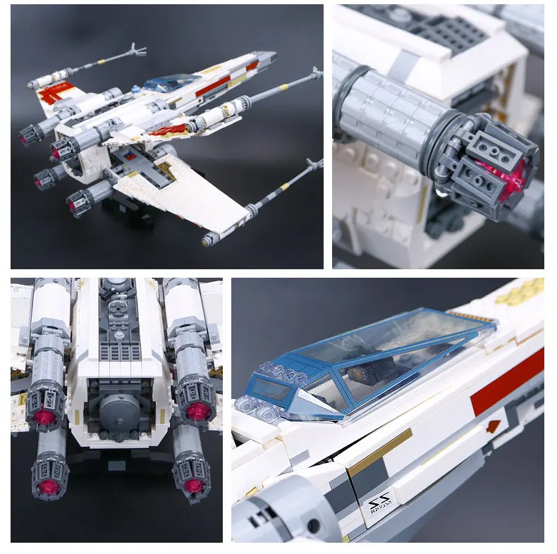 05039 Модель star войны UCS Rebel красный пять X wing Звездный истребитель совместим с 10240 Строительные кирпичи рождественские Наборы игрушки для детей, подарок