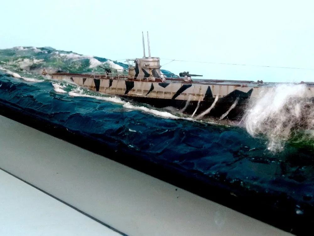1: 350 диорама модель корабля World WarII немецкая u образная подводная лодка аварийный