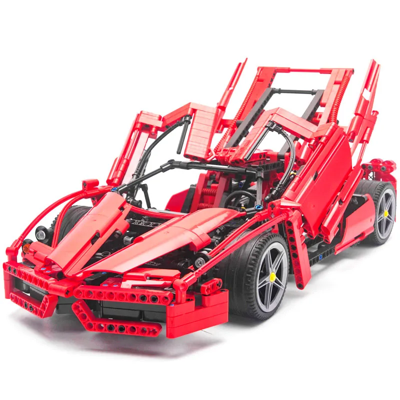 9186 серия гонщик супер автомобиль 1:10 модель строительные блоки набор совместимых 8653 Классическая техника автомобиль-Стайлинг игрушки для детей