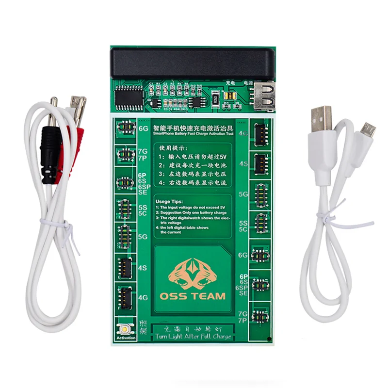 W208A профессиональный заряд батареи плата + Micro USB Тестовый Кабель для iPhone 7 6 S Plus 5 5C
