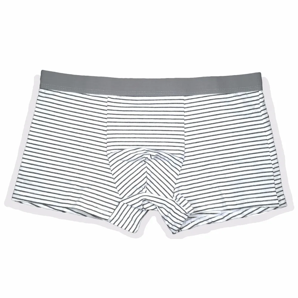 Мужские трусы боксеры в полоску из модала|gay short shorts|modal trunkcasual underwear |