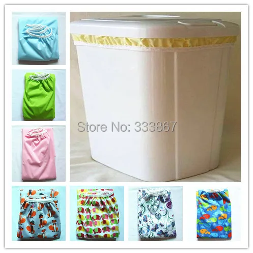 1 Butterfly Pail Liner for Cloth Diaper Nappy Insert PUL Large Wet Bag Elastic Washable Waterproof 70cmx75cm/27.6inchx29.5inch | Мать и