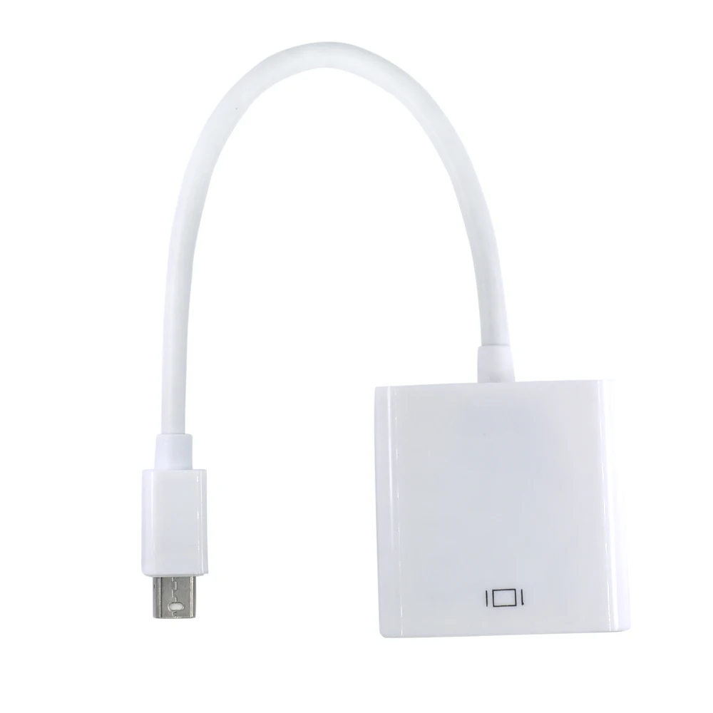 TISHRIC 10Pcs MINI DP To VGA DisplayPort Thunderbolt Male Female Display Port Adapter For Apple MaCBook Air Pro Cable | Электроника
