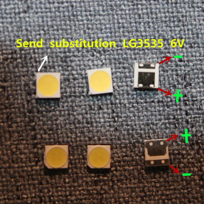 200 шт./лот 100% Новинка для SMD LED 3535 6 в 2 Вт ремонт acion освещение фон ТВ LG INNOTEK. Подсветка