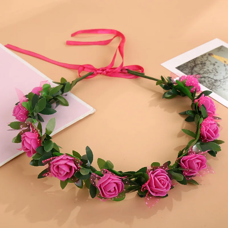 Yk 0010 нежный DIY моделирования цветочный венок Цветочная корона головной убор и