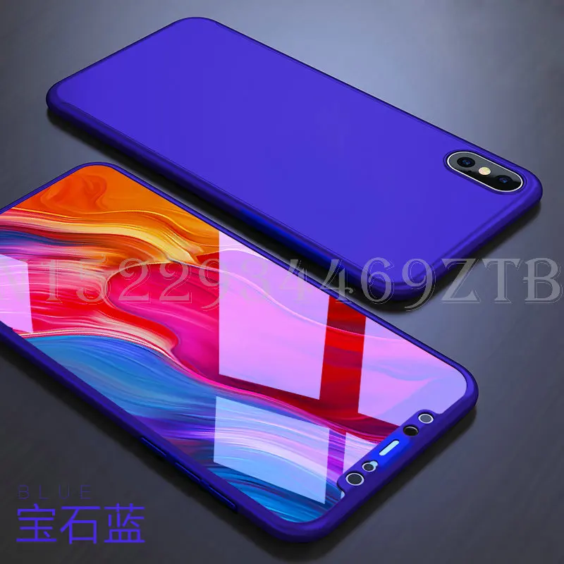 Redmi 7 360 градусов полная защита чехлы с закаленным стеклом для Xiaomi 7A 5 45 дюймов Note Pro