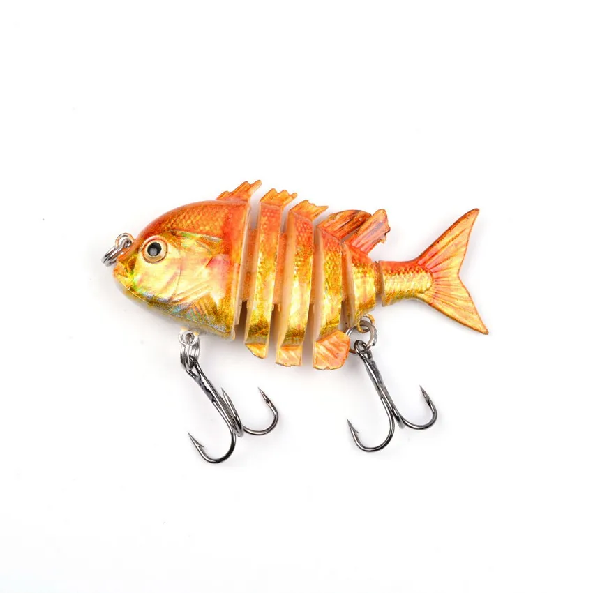 Sinking wobbler Fishing Lures 5.5cm 5.39g 6 Multi Jointed Swimbait Hard Artificial Bait Pike/Bass Lure Crankbait | Спорт и