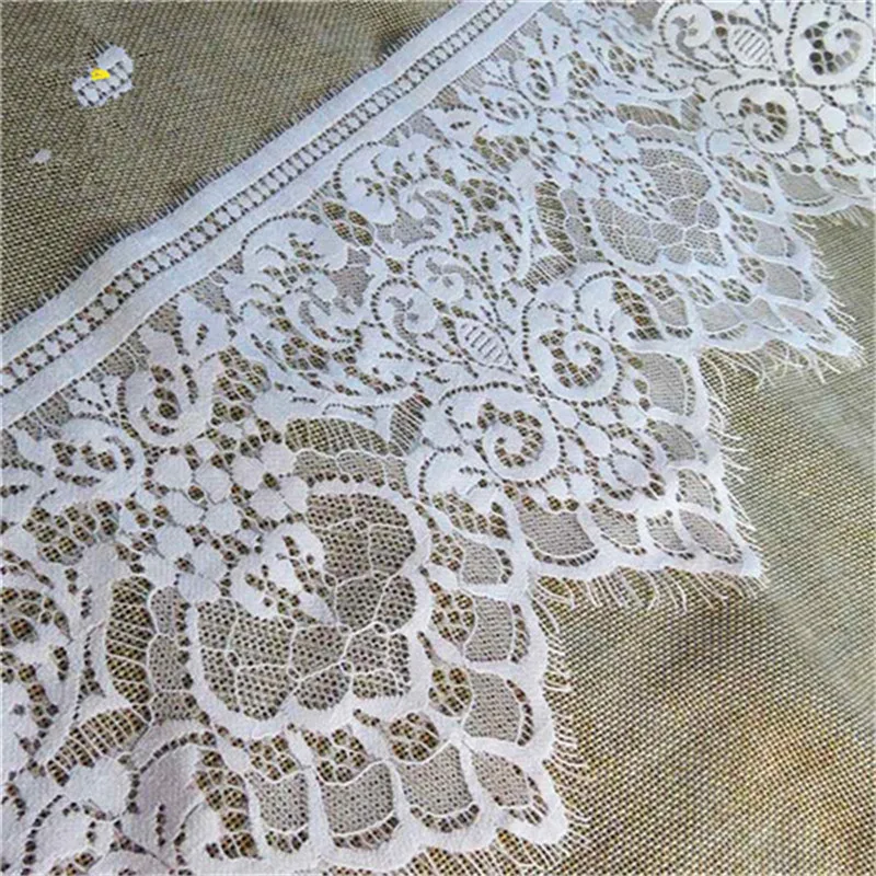 

30yards/pack Eyelash Lace width 18cm Lace Ribbon DIY Embroidered Net Lace Trim Fabric For Sewing Decoration Nylon Lace Sewing