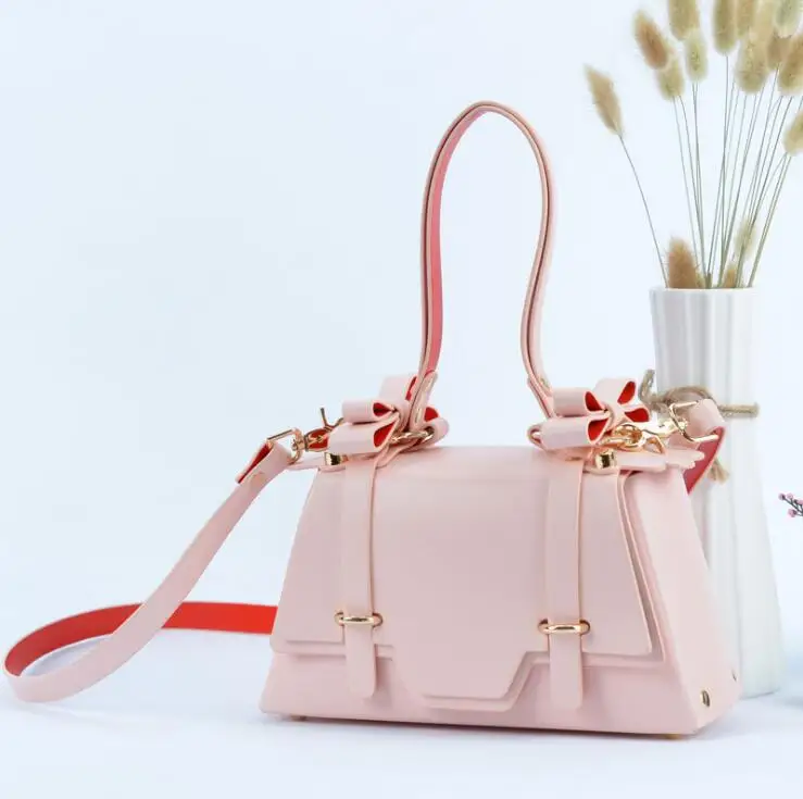 Women Bag Pink Angelatarch Горячая OL леди трапеции корейский сплошной чистый цвет PU Лук Высокое качество женские вечерние сумки Сумка через плечо сумки - Цвет: Women Bag Pink
