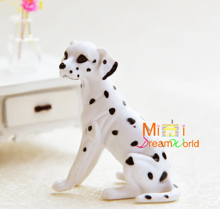 Мини кукольный домик миниатюрная модель сидя далматинцев|mini dollhouse|miniature