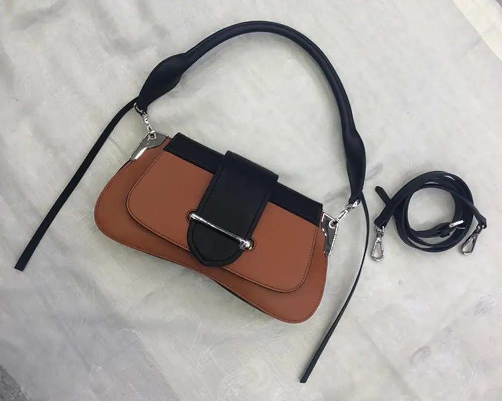 

Luxury Handbags Women Bag 2020 Genuine Leather Hit Color Crossbody Brand Designer Ladies Shoulder Messenger Bag Bolsa Femininas