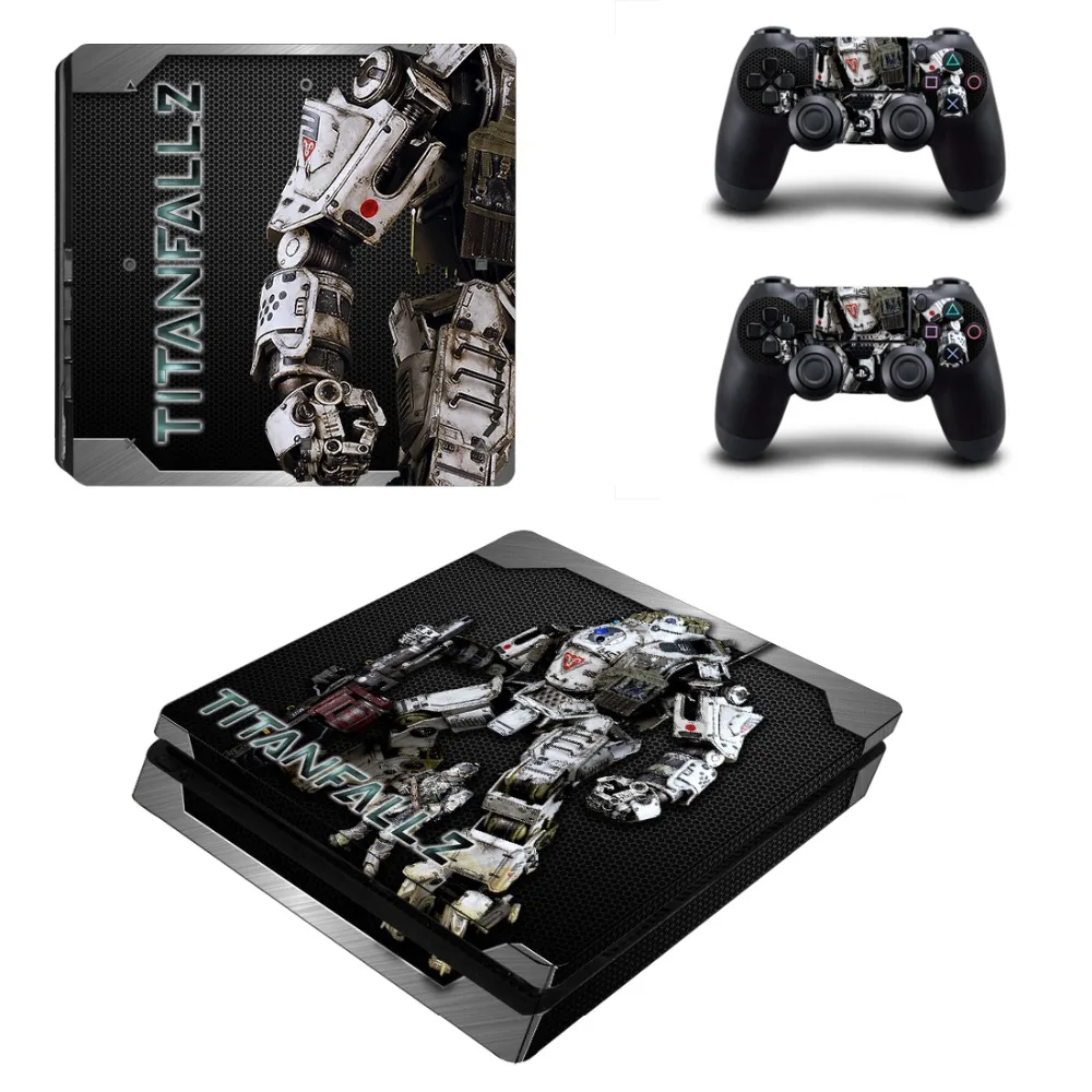 Виниловая наклейка Titanfall 2 PS4 Slim Skin для консоли Playstation 4 и контроллеров Skin|Наклейки|
