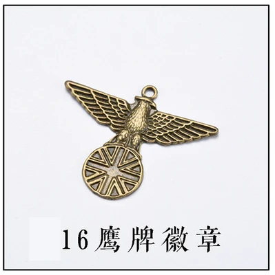 16 Eagle Badge Кожаный аксессуар для ноутбука, металлический Шарм, винтажный креативный подвесной кулон, Закладка, украшение, дневник, журнал - Цвет: 16 Eagle Badge