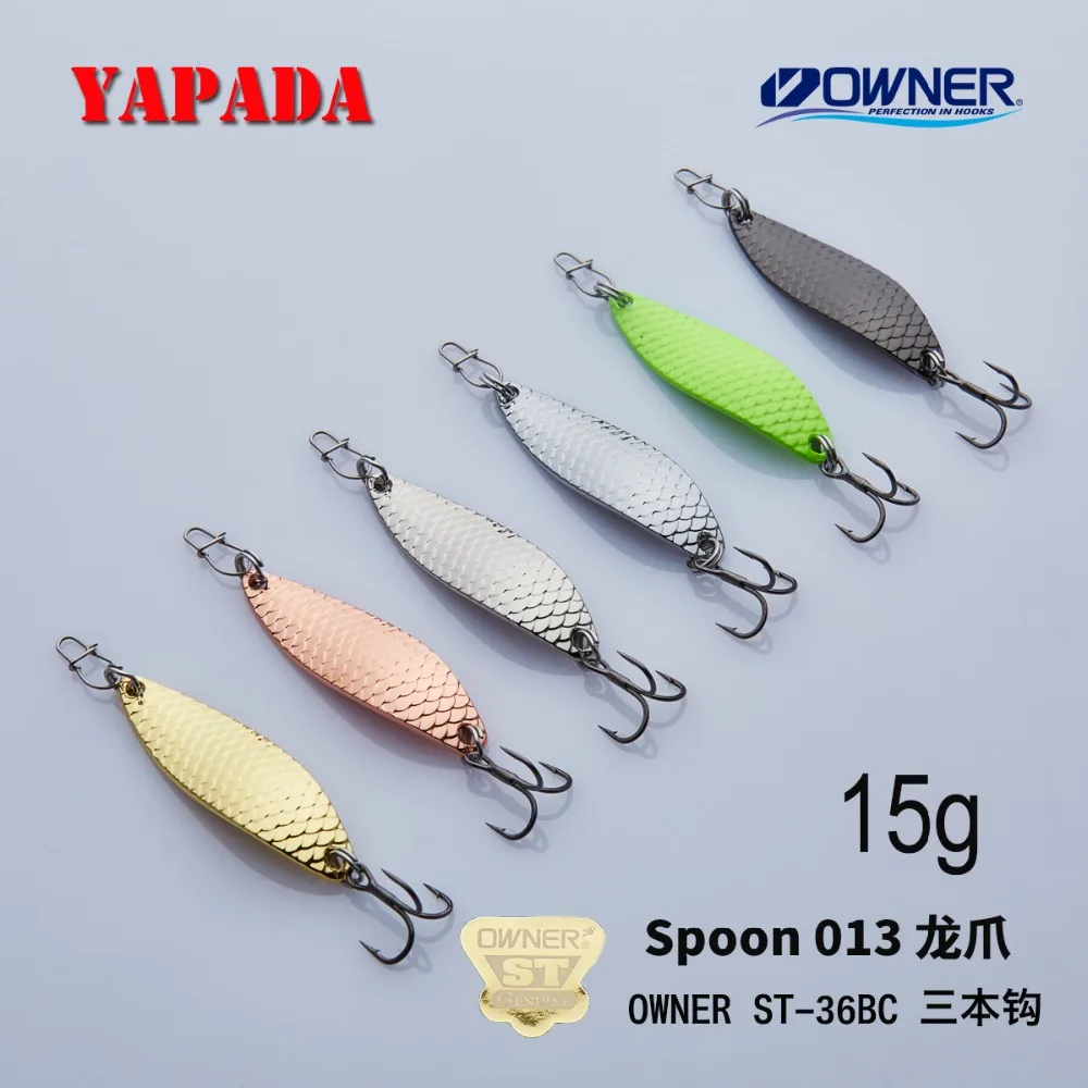YAPADA ложка 013 Loong коготь 15 г/55 мм 20 г/58 усиленный тройной крючок многоцветный