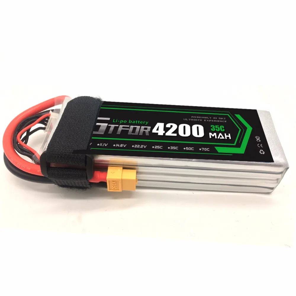 GTFDR power RC Drone lipo battery 14 8 v 4200mAh 35C 4S для airplane verticraft car cell akku rc li-poly batteria | Игрушки и хобби