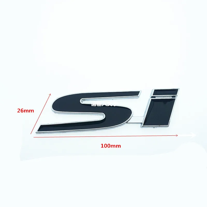 Car 3D Chrome Badge Sticker Emblem Trunk Body Zinc Alloy Metal Decal For HONDA Civic Si Auto Accessories Styling | Автомобили и