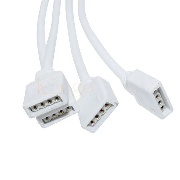 4 Pin RGB светодиодный соединительный кабель 1 Женский до 2 3 4pin Splitter провод адаптер