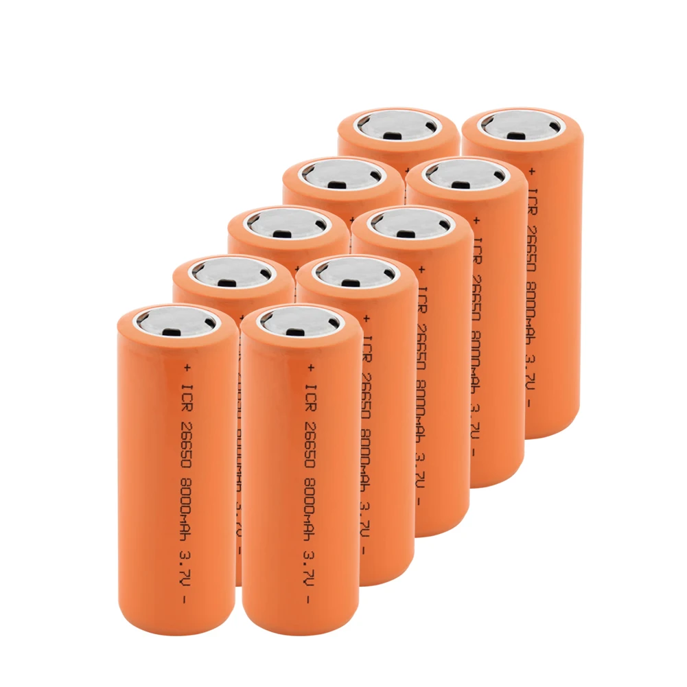 26650 батарея 3,7 V 8000mAh литий-ионная аккумуляторная батарея безопасные батареи промышленного использования батарея питания большой ток разряда