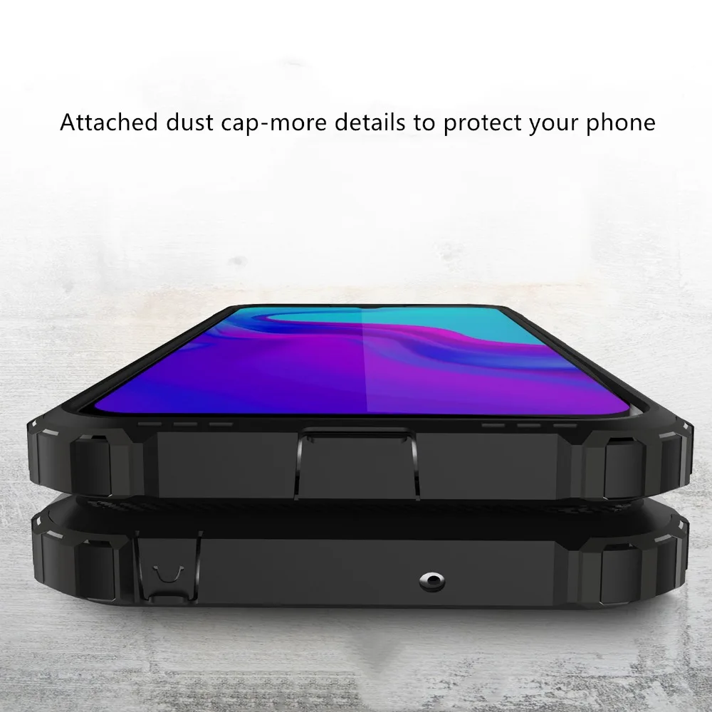 For Huawei honor 8A 8C Play Durable Armour PC+TPU Phone Case sport soft silicon edge cover ShockProof case for Honor 8X 8XMAX |