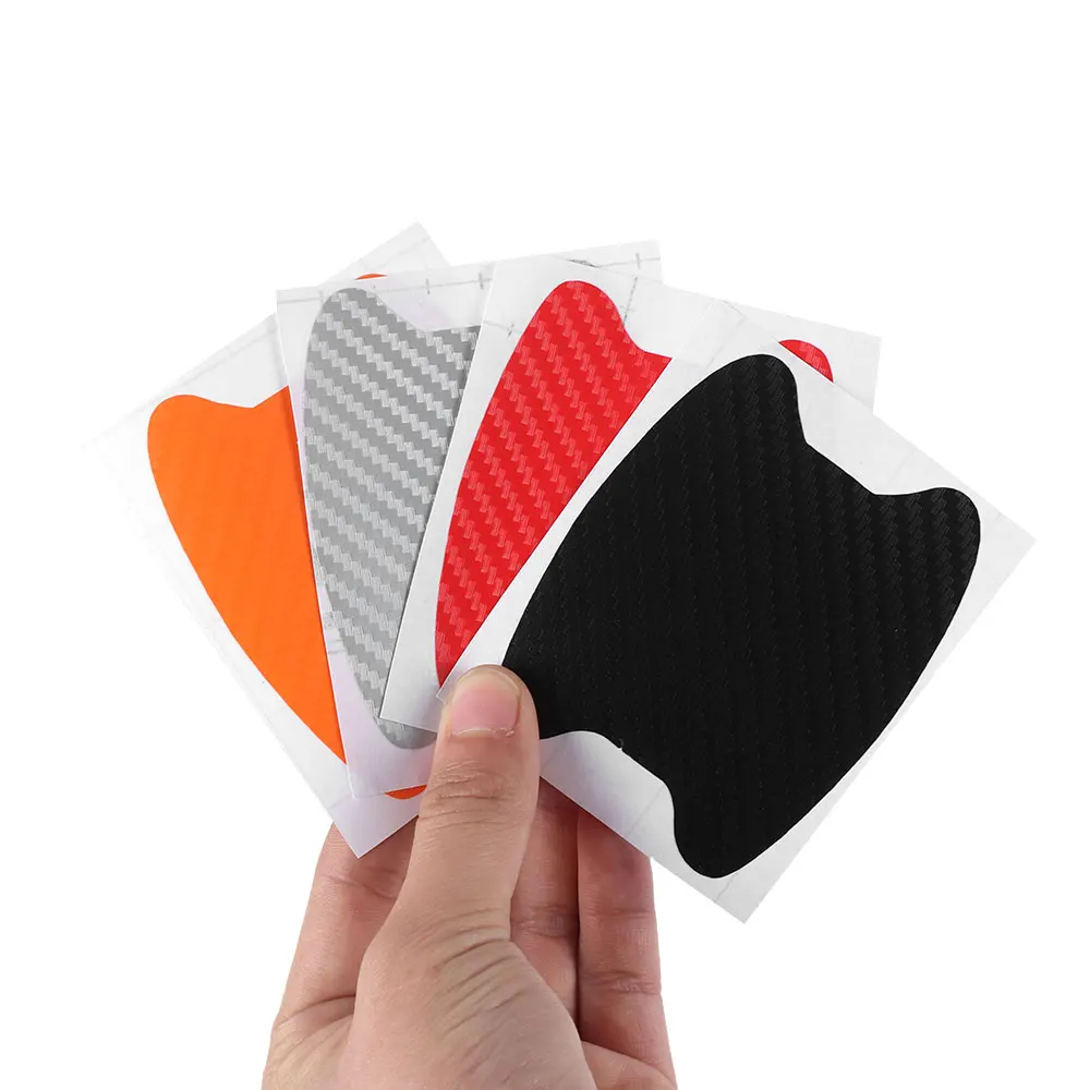 4 шт./компл. авто дверь пленка снаружи простыни ручка царапин стикеры протектор