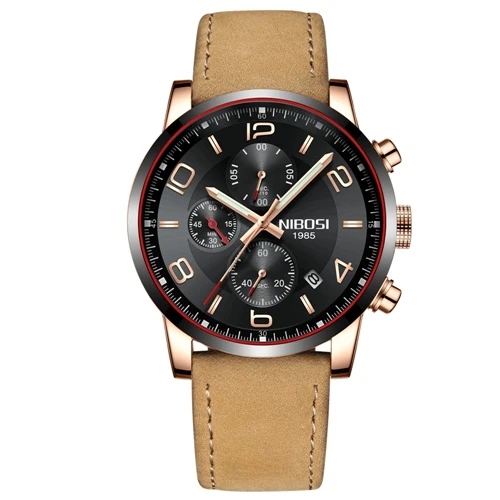 NIBOSI New Type Luxury Watch Quartz Wrist Watch Fashion Stainless Steel Watch for Man Relogio Masculino Exquisite Silver - Цвет: L