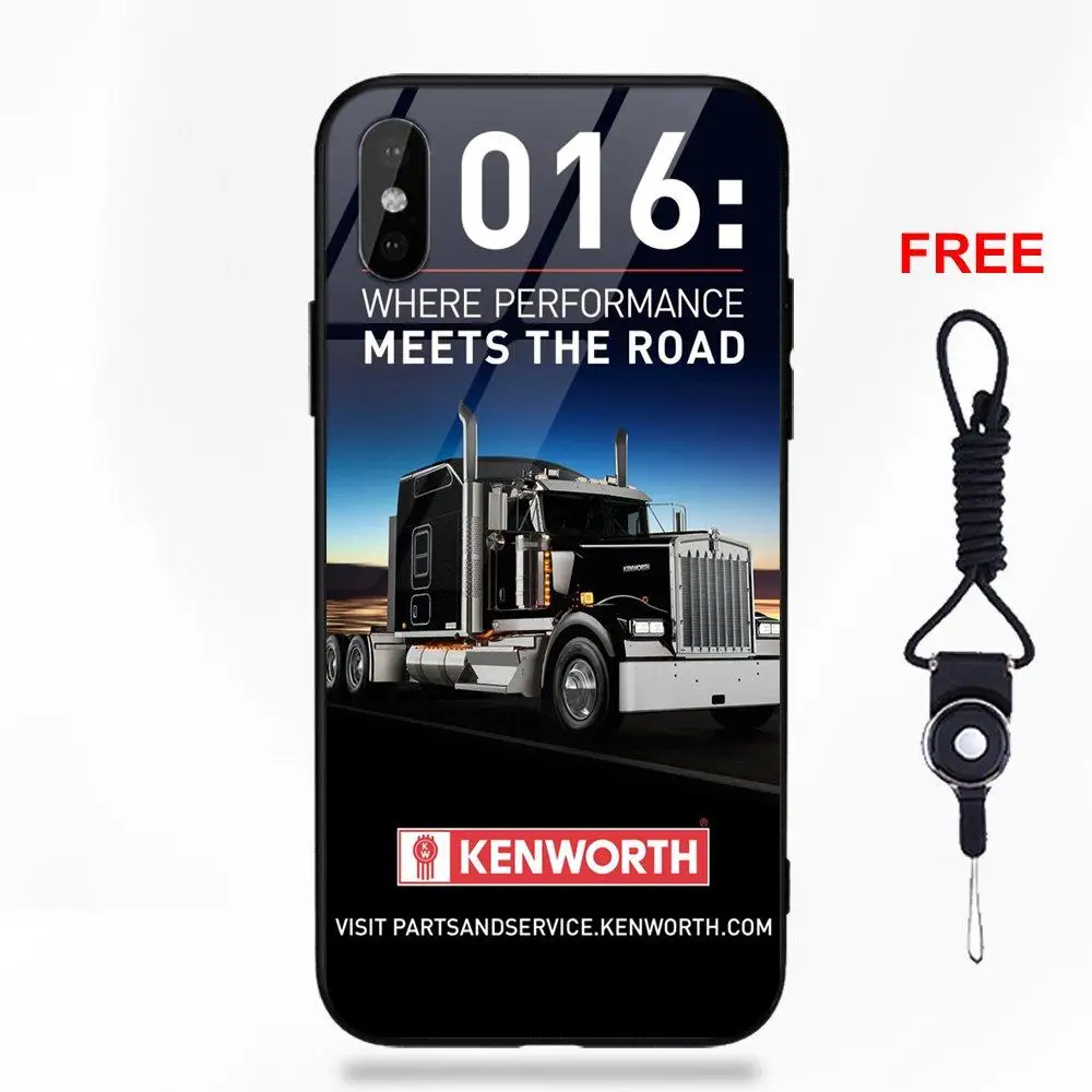 as picture Vvcqod известный автомобиль грузовик kenworth Логотип для Apple iPhone 5 5C 5S SE 6 6S 7 8 Plus X XS Max XR - Цвет: as picture