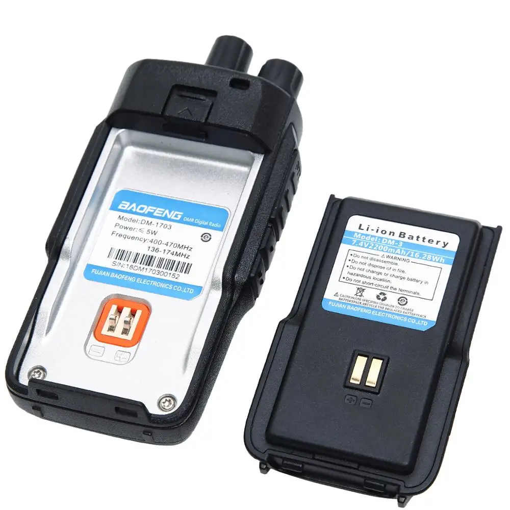 Baofeng DM 1703 Dual Band Time Slot DMR цифровой/аналоговый 2 Way Радио 136 174/400 470 МГц 1024 Каналы Ham иди и