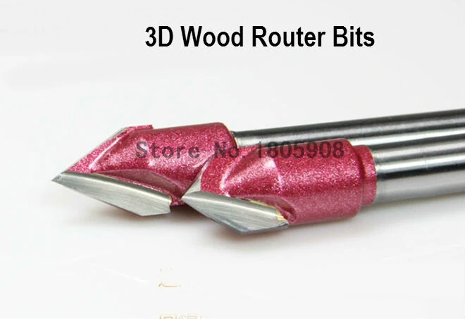 2 шт. (60 градусов + 90 градусов) Shank-6mm Width-32mm CNC Гравировка 3D V паз фреза Набор