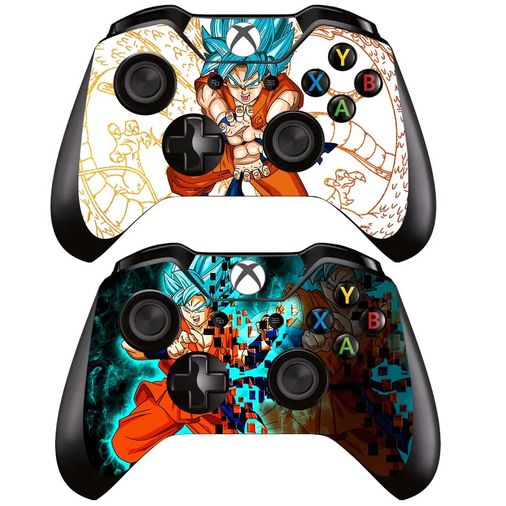 QXTM0068-69 Виниловая кожа Наклейка Обложка для microsoft Xbox One/One S/One X контроллер-Dragon Ball - Цвет: QXTM0068-69