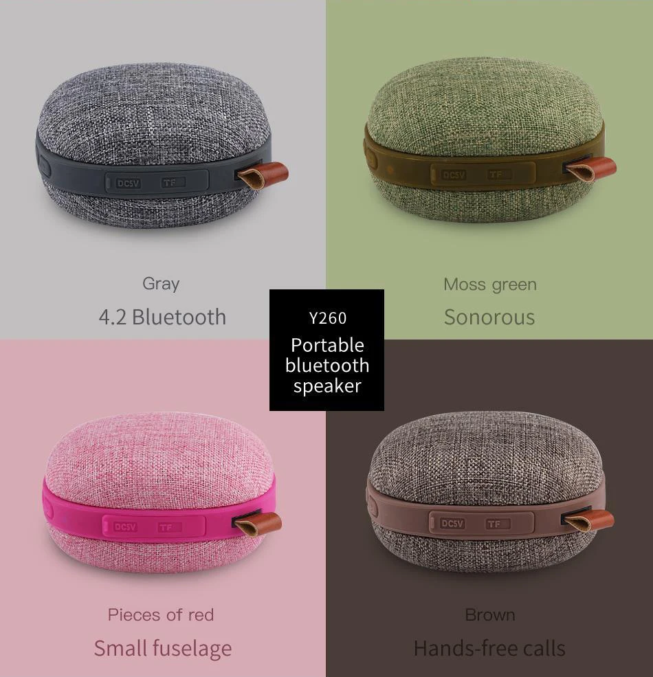 Мини Bluetooth Колонка Awei Y260 V4.2 3D стерео портативный ноутбук Беспроводная колонка TF