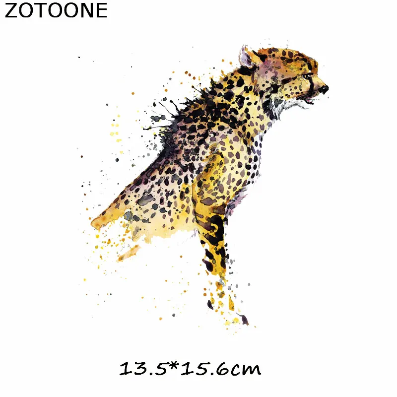 ZOTOONE тигровая одежда нашивки термопереводные наклейки железные леопардовые