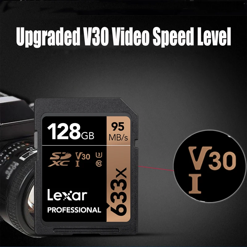 Карта памяти Lexar высокой емкости 633x sd карта 16 ГБ 32 64 Гб 128 256 512 USH 1 U3