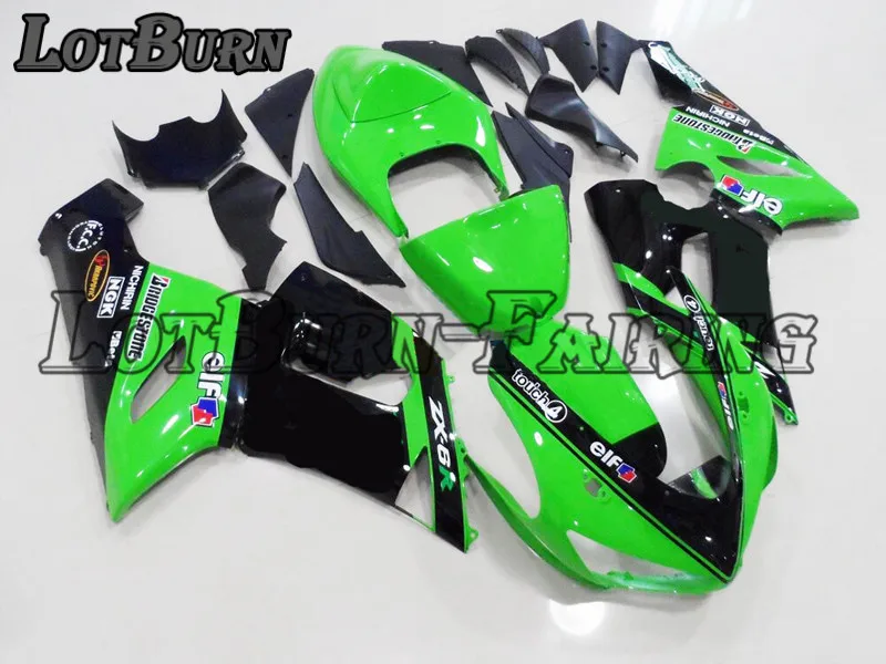 Высокое качество ABS Пластик подходит для KAWASAKI ZX6R 636 ZX 6R 2005 2006 05 06 Moto индивидуальный