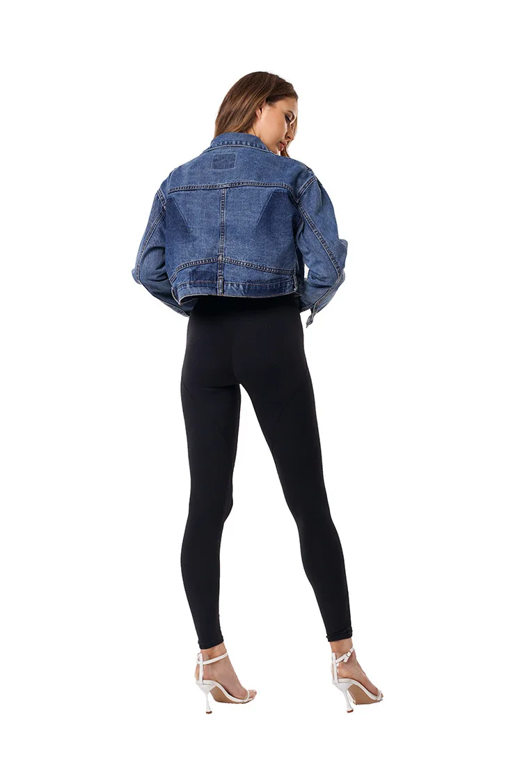 2019 Новая Осенняя Женская куртка джинсы женская Повседневная джинсовая Свободное