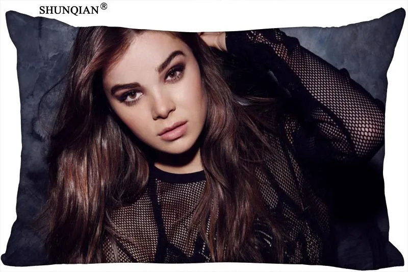 Новинка наволочка Hailee Steinfeld на молнии ремень размеров 45x35 см 40x60 45x75 50x75 (две