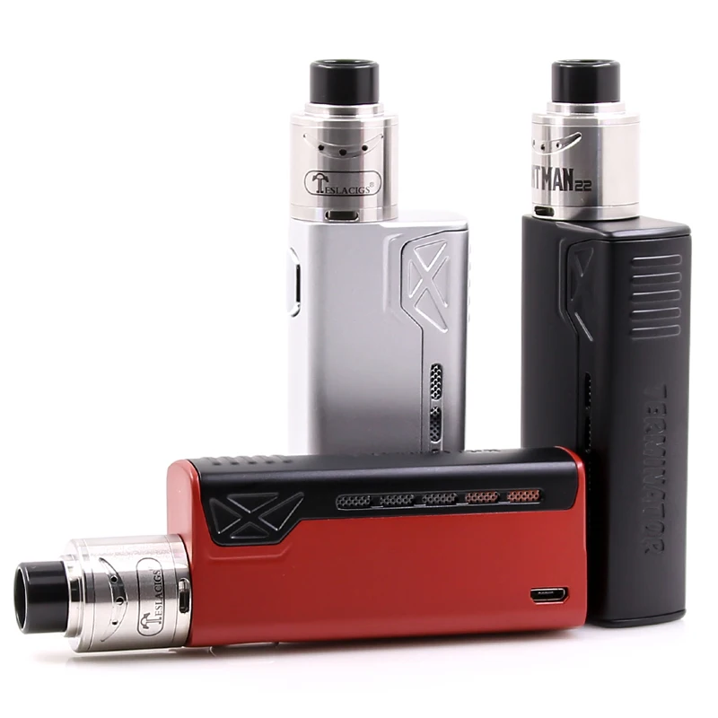 100% Оригинальный Teslacigs Tesla Terminator 90 Вт комплект мод с Antman 22 RDA или tank|mod kit|tesla kitkit mod |