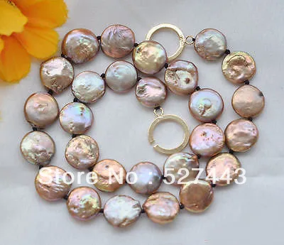 Ожерелье с пресноводным культивированным жемчугом 17 дюймов 12 мм|necklace free