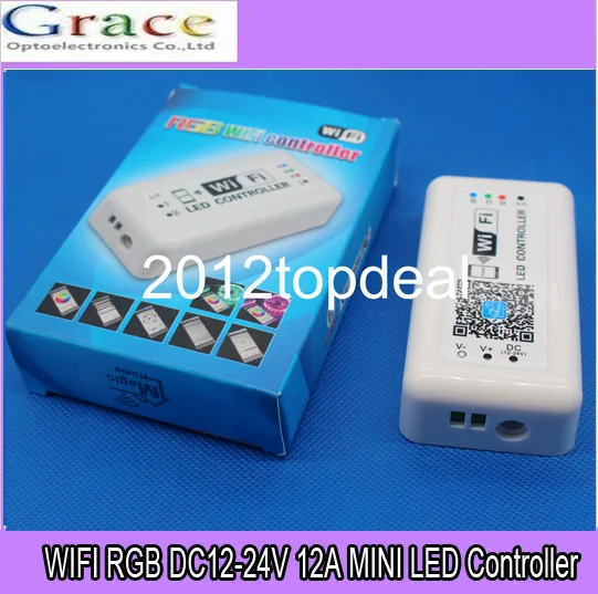 WIFI RGB DC12 24V 12A Мини светодиодный контроллер умный диммер F iPhone и Android|led valve stem caps|led