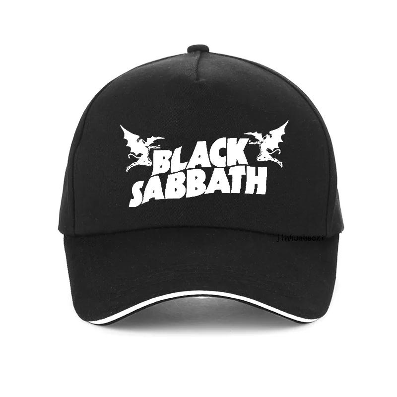 Black Sabbath Rock Band cap США Тур хэви-метал, Рок Бейсболка s хлопчатобумажная Бейсболка унисекс регулируемая бейсболка bone - Цвет: Черный