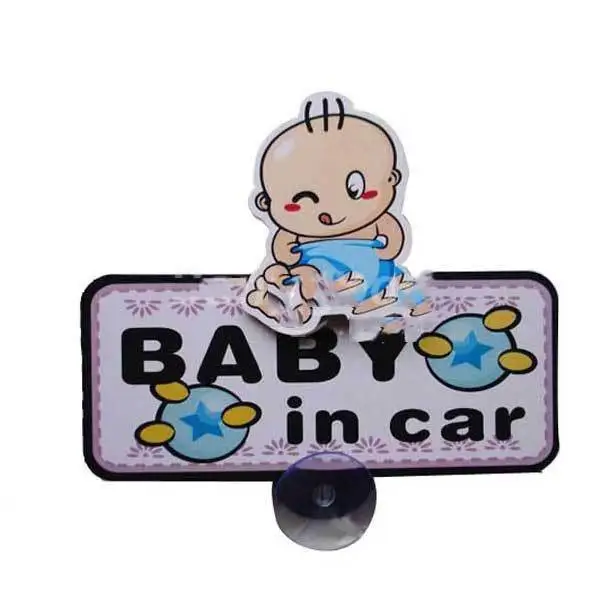 BattLake Cute Baby Swing Car Stickers DIY Lovely Metal Rod with Suction Cup |