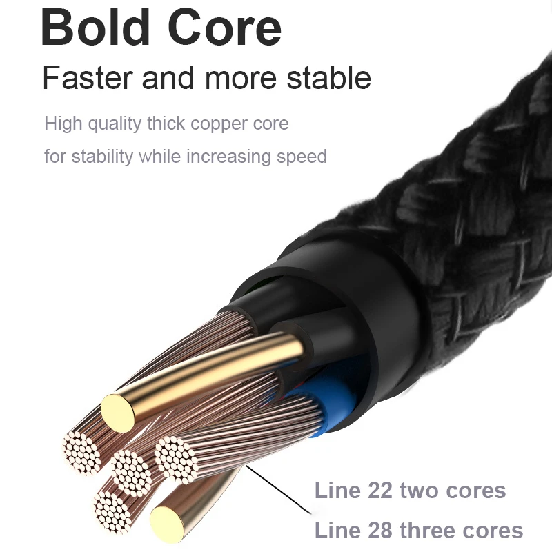 Кабель USB Type C к PD 60 Вт кабель быстрой зарядки 1 2 м плетеная линия передачи данных