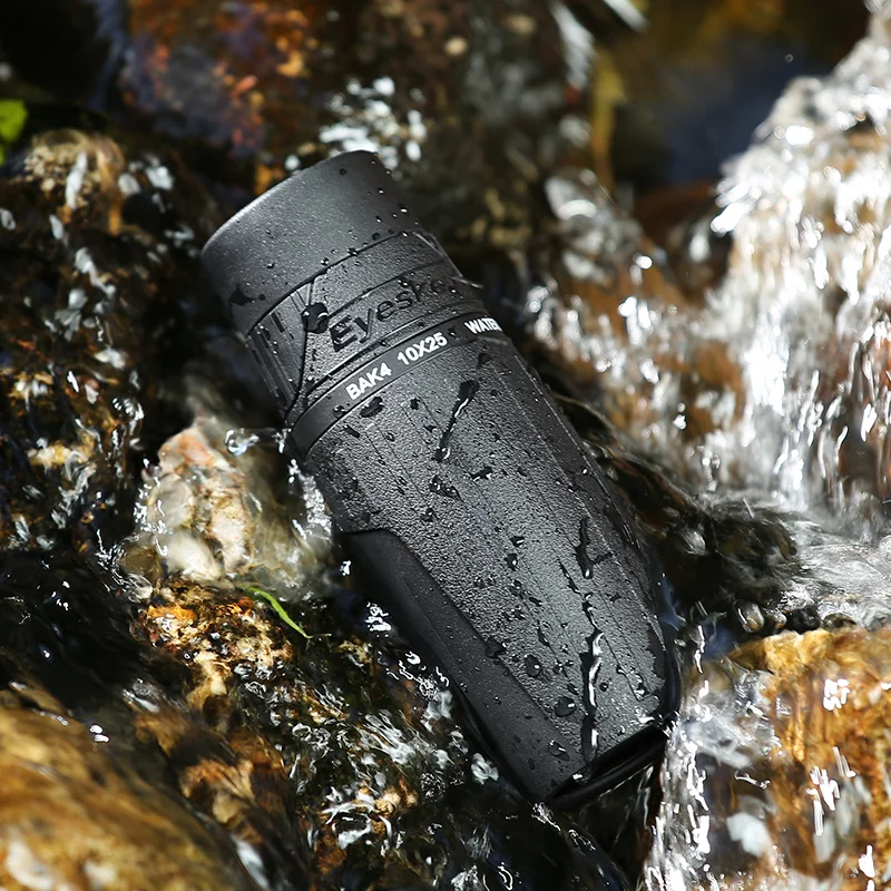 10x25 Monocular Eyeskey Telescope Waterproof Compact and Portable for Camping Handheld Non-slip Bak4 Prism | Инструменты