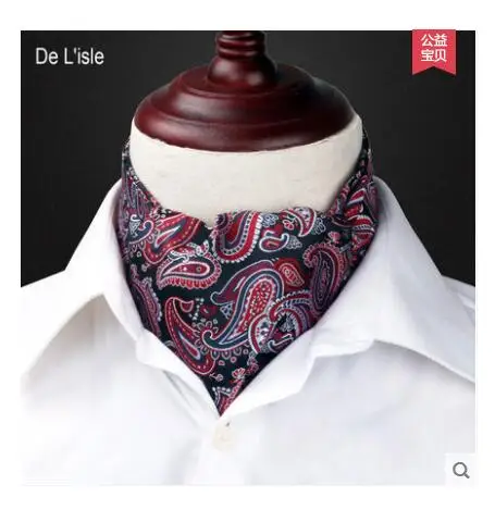 Мужской галстук Hankie Шелковый Галстук Пейсли Ascot винтажный галстук|tie sales|tie menascot ties