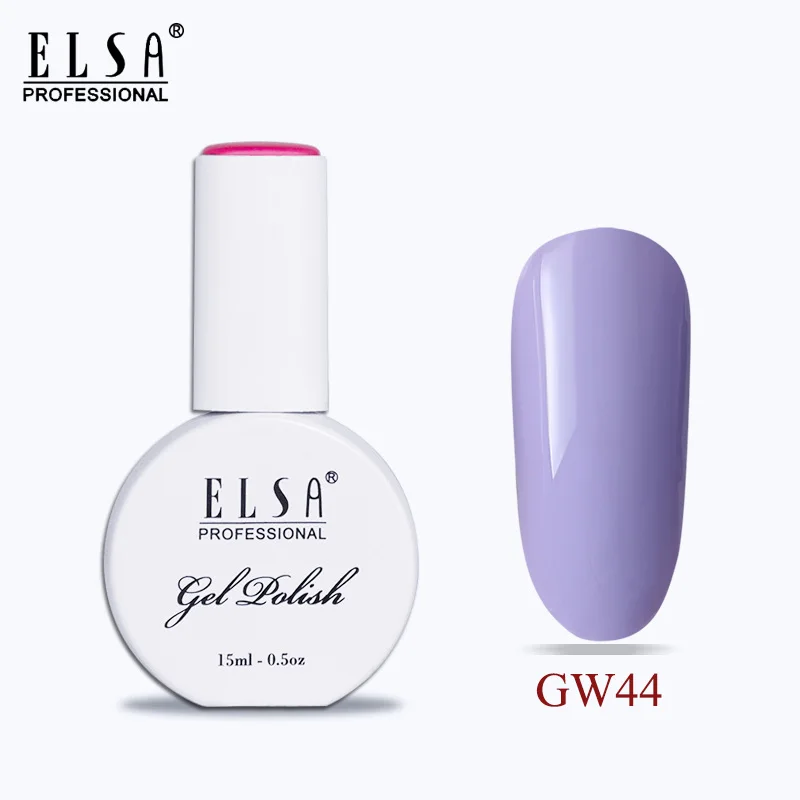 GW44 Elsa 15 мл Гель-лак для ногтей для маникюра Полупостоянный Vernis верхнее покрытие УФ светодиодный Гель-лак замачиваемый для ногтей художественный Гель-лак для ногтей - Цвет: GW44