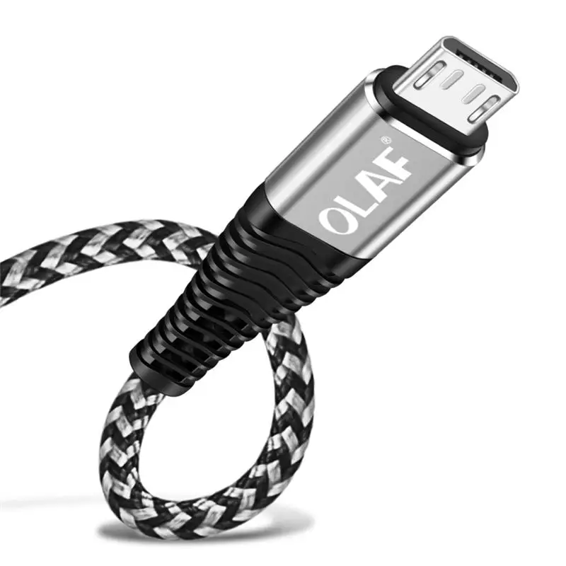 Кабель для передачи данных типа C для мобильного телефона, кабель Micro USB для iPhone 7, 8, XS, Max, iPad, быстрый usb-кабель для зарядки samsung, Xiaomi, кабели USBC - Цвет: Sliver