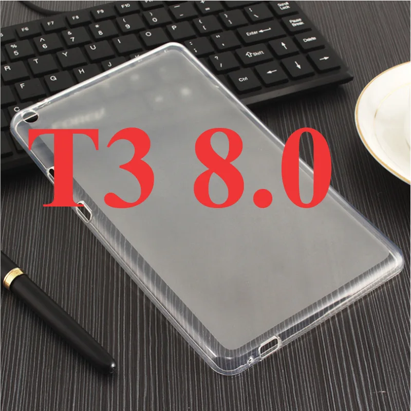 TPU 3D печать из искусственной кожи чехол для huawei MediaPad T3 8,0 дюймов KOB-L09 KOB-W09 Чехол Smart Cover для Honor PlayPad 2 8,0+ подарок - Цвет: TPU