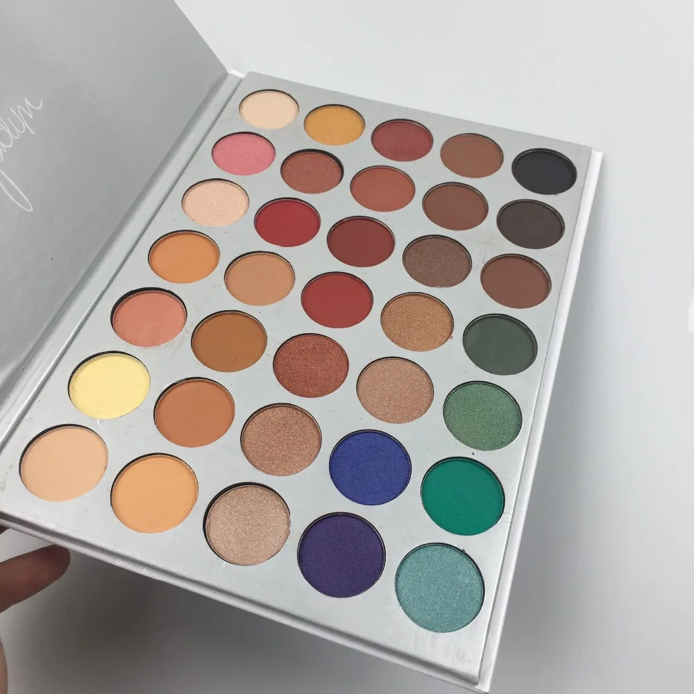 Модные Волшебные 35 цветов Палитра теней для век maquillaje макияж Минеральные The Jaclyn Хилл тени для век мерцающий и матовый макияж
