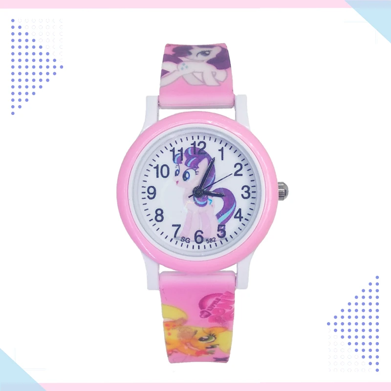 Unicorn Design Cartoon Fashion Pony Watch Children Girls Students Quartz Kids Watches for Party Gifts Relogio Kol Saati Clock